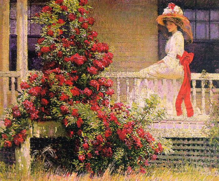Philip Leslie Hale The Crimson Rambler Germany oil painting art